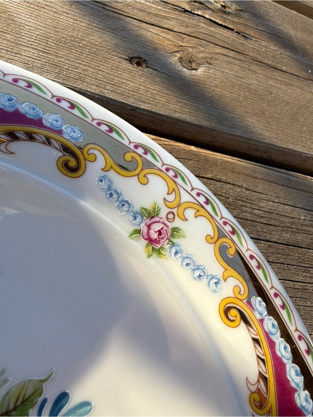 Vintage Limoges France “Bonbon” Floral Serving Bowl Plate Hand Decorated - Picture 8 of 13